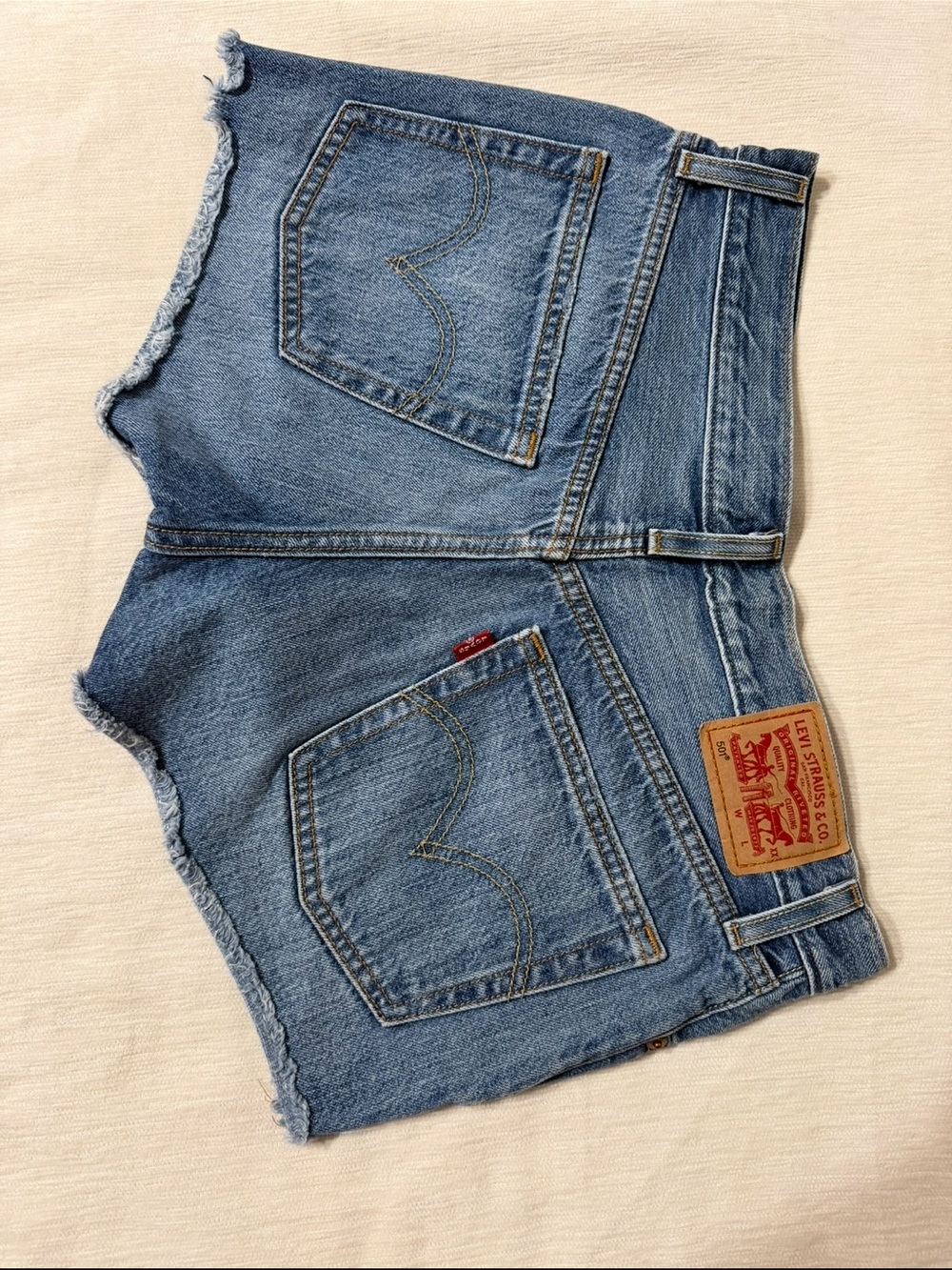 Levi's Light Blue Denim Cutoff Shorts